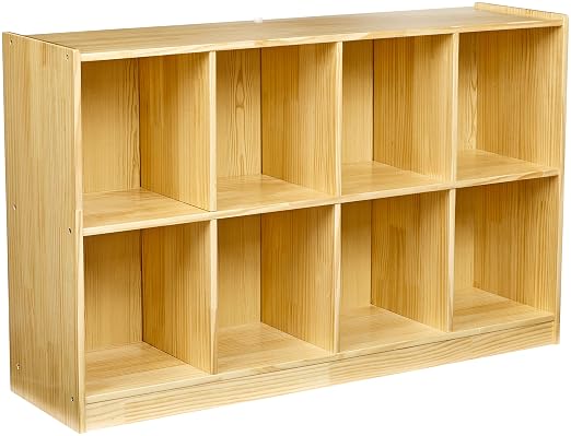 Amazon Basics Block Storage Cabinet, Backpack Organizer Shelf, 8 Compartment by AmazonBasics