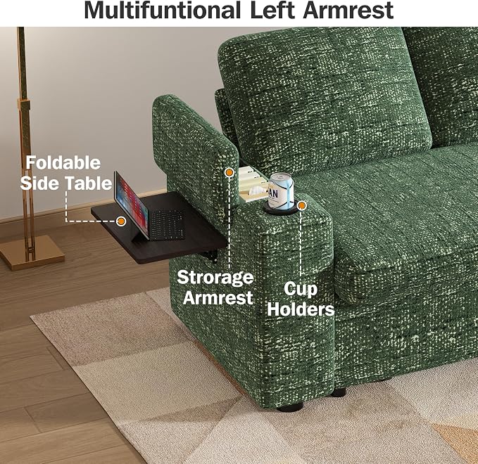 Vipbear 65" Loveseat Sleeper Sofa - Image 7
