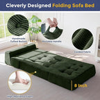 MAXYOYO 8" Folding Sofa Bed, Fold Out Chair Bed Sleeper Chair, Convertible - Image 5