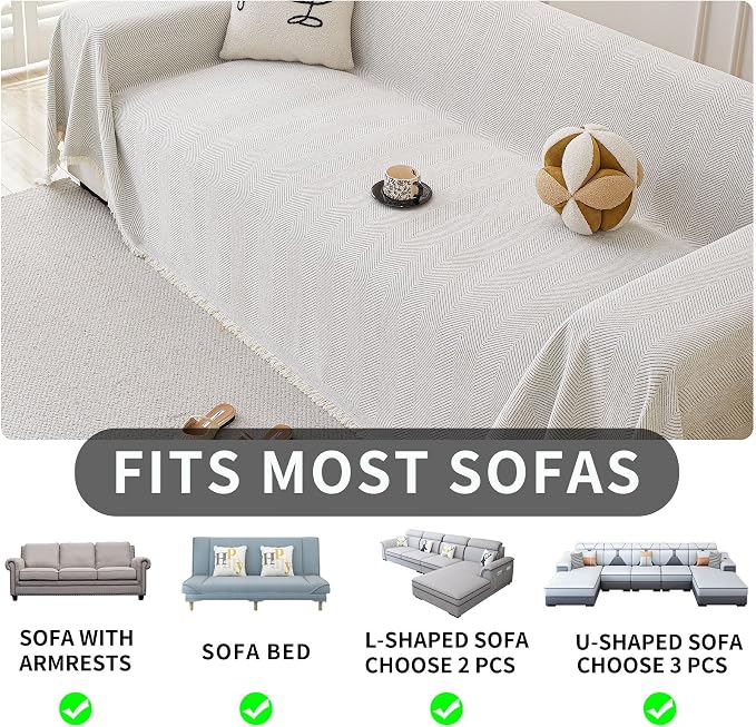 HAOMAIJIA Non Slip Couch Cover Sofa Covers - Image 6