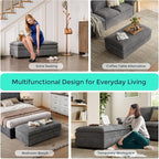 LINSY HOME Ottoman Modular for Sectional Sofa Couch, Cloud Sofa Movable Ottoman - Image 4