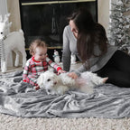 Bedsure GentleSoft Fleece Blanket Twin Size Light Grey - Image 7