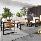 4-Pieces Outdoor Patio Sectional Sofa Set by VilroCaz