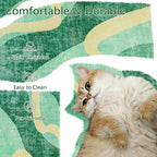 Ompaa Living Room Rug 5x8 Green Area Rug Machine Washable Rug Non Slip Indoor - Image 4