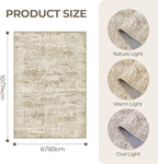 6x9 Area Rugs for Living Room, Large Washable Rug, Dining Room, Low Pile - Image 2