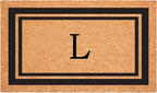 Calloway Mills 152962436L Black Border 24" x 36" Monogram Doormat by Callowaymills