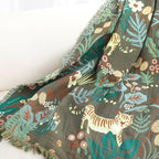 LUTBM Boho Throw Blanket for Bed Cotton Soft Lightweight Quilt Summer Blanket - Image 3