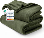 Bedsure GentleSoft Fleece Blanket Twin Size Olive Green by Unknown