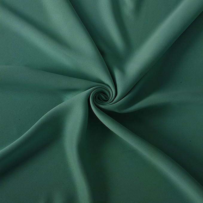 Dark Green Bedroom Blackout Curtains/38 x 54 Inch Long/Set of 2 Curtain - Image 5