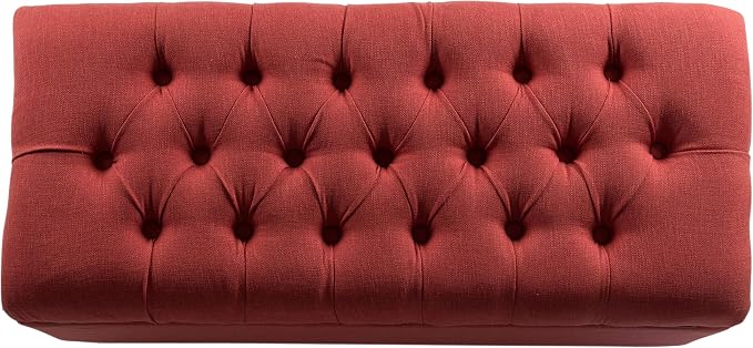 Homepop Home Decor | Tufted Ainsley Button Storage Ottoman Bench - Image 9