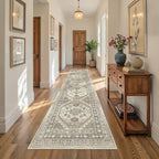 Runners for Hallway 12ft, Non-Slip Long Bathroom Rugs, Living Room, Soft by Restydon