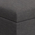 SIMPLIHOME Owen Coffee Table Storage Ottoman - Image 9