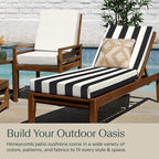 Honeycomb Outdoor Chaise Lounge Cushion - Image 4