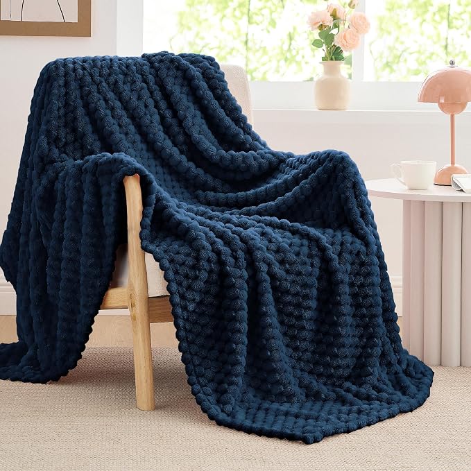 BEDELITE Navy Large Throw Blanket - Image 8