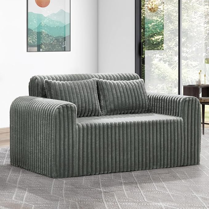 Hobestluk Couch Sofa 2-Seater Foam Sofa Loveseat - Image 3
