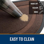 OLANLY Half Circle Front Door Mat Outside 71x23 All-Season Rubber Doormat | - Image 5