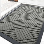 OLANLY Front Door Mat Outside Entrance, Waterproof Heavy-Duty Doormat | 29.5x17 by OLANLY