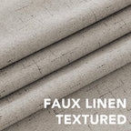 H.VERSAILTEX Linen Blackout Curtains 96 Inches, 100% Absolutely Blackout - Image 4