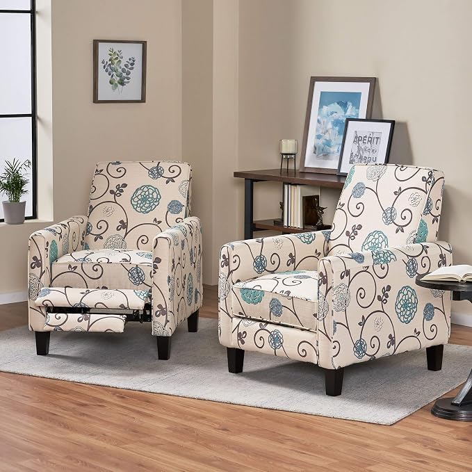 Christopher Knight Home Emmie Fabric Recliner, Light Beige - Image 2