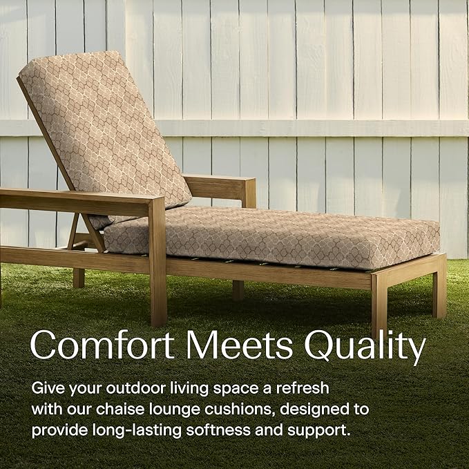 Honeycomb Outdoor Chaise Lounge Cushion - Image 3