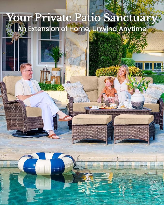 HILLGA 10-Piece Luxury Patio Furniture Set - Image 3