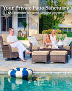 HILLGA 10-Piece Luxury Patio Furniture Set - Image 3