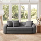 SICOTAS 90.6" Curved Convertible Sofa Couch Bed by SICOTAS
