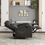 Lexicon Manual Recliner Chair, Faux Leather Reclining Chair, Wall Hugger - Image 10