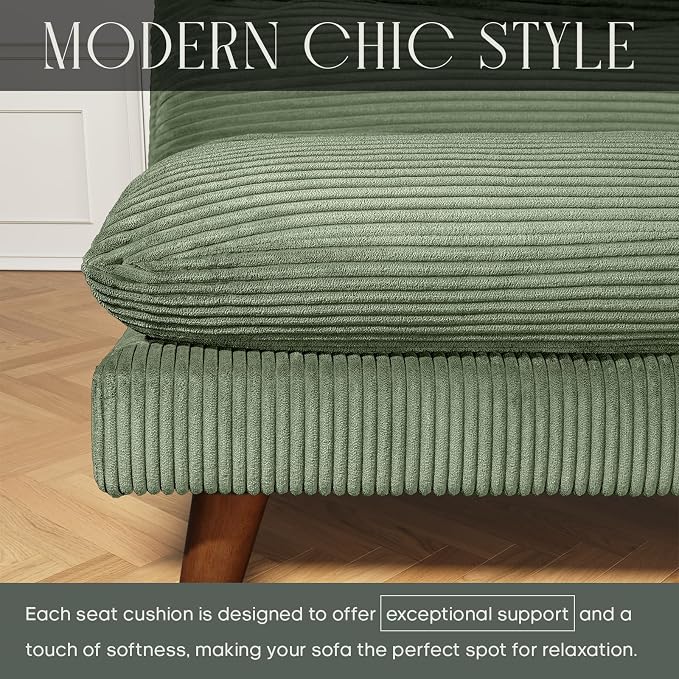 DreamDashio Futon Sofa Bed, 69 inch Futon Couch - Image 7
