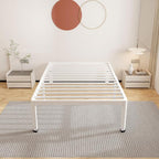ROIL 14 Inch White Twin Size Bed Frame - Image 9