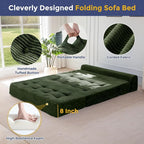 MAXYOYO 8" Folding Sofa Bed, Fold Out Chair Bed Sleeper Chair, Convertible - Image 5