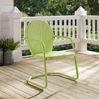 Crosley Furniture Griffith Outdoor Chair, Retro Metal Patio Chairs - Image 19