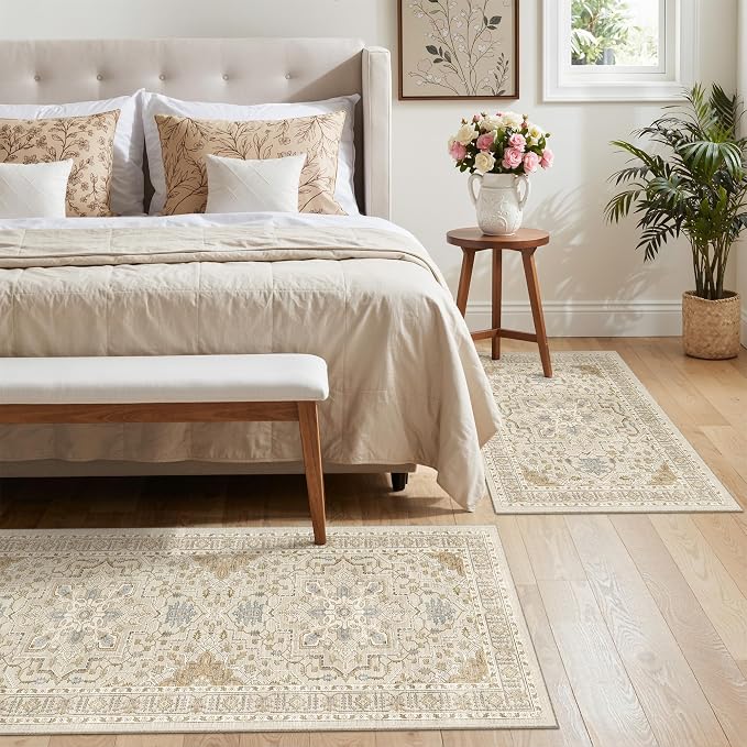 Madane 2-Piece Area Rugs Set, Small Kitchen Runner Non-Slip, Low Pile Floor - Image 3