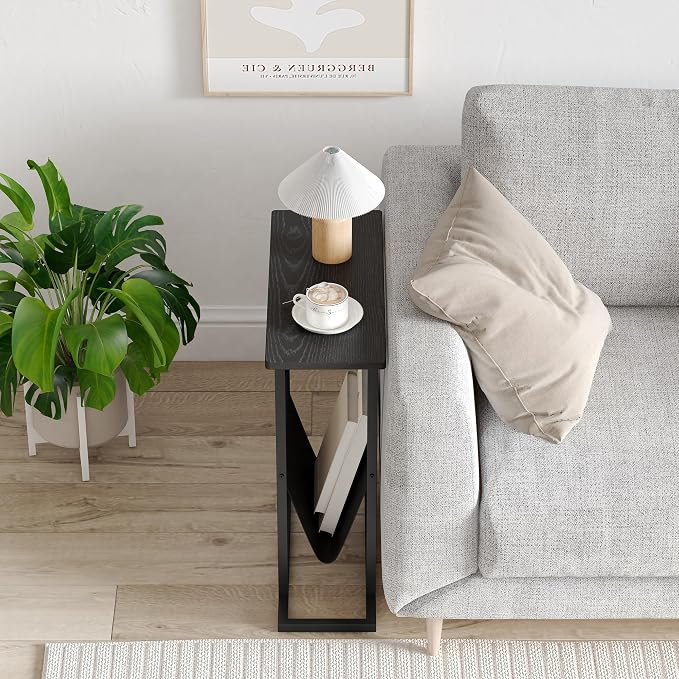 Yusong Narrow Side Table for Small Spaces, Small End Table - Image 9