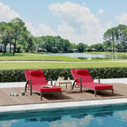 GarveeLife 2-Piece Rattan Patio Folding Chaise Lounge, 5-Position Adjustable - Image 8