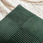 Fancy Homi Set of 2 Dark Green Long Lumbar Decorative Throw Pillow Covers 14x24 - Image 4