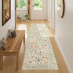 DUKINO 2x7 Runner Rug for Hallway, Washable Kitchen Rugs Non Slip, Stain by DUKINO