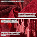 Bohemian Chenille Jacquard Tassel Throws - Image 6