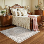 4x4 Washable Square Area Rug: Soft Entryway Kitchen Carpet - Image 3