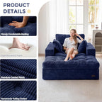 MAXYOYO Sectional Sofa Couch and Chaise Lounge, L Shaped Modern Cloud Couch - Image 6