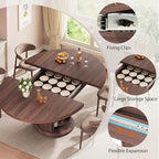 Jocoevol 47″–63″ Extendable Round Dining Table - Image 5