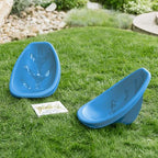ECR4Kids Plastic Leaf Scoop Floor Rocker Seat, Classroom Furniture, Peacock Blue - Image 9