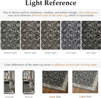 4ft Round Black Beige Vintage Floral Washable Rug - Image 9