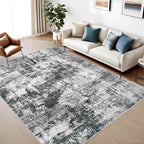 5x7 Area Rugs Washable Rug: Abstract Neutral Rugs Modern Non Slip Area Rug by MXSANYOORUG