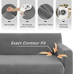 Arfntevss Stretch Sectional Couch Covers L Shaped Corner Sectional Sofa Cover - Image 5