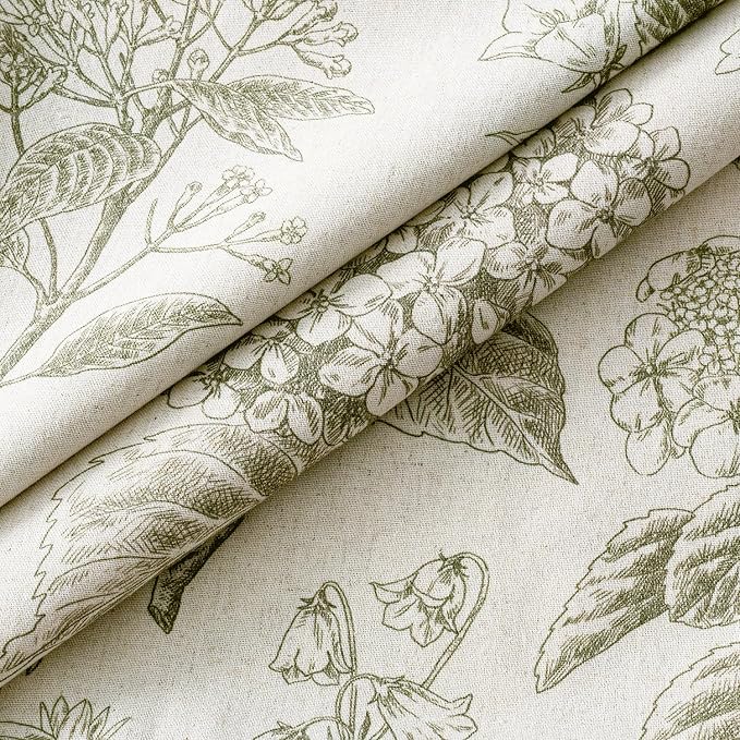 Set of 2 Decorative Floral Pillow Covers 16x16 Inch Light Green | Neutral - Image 2