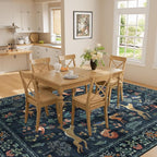 DUKINO 8x10 Area Rugs, Washable Soft Animal Bedroom Rug Non Slip, Low Pile - Image 6