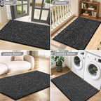 BEQHAUSE Dirt Trapper Door Mat 32" x 48", Non-Slip Washable Doormats, Low - Image 8
