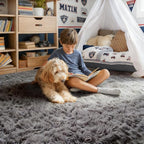 8x10 Living Room Rug Grey, Soft Large Rugs - Image 5