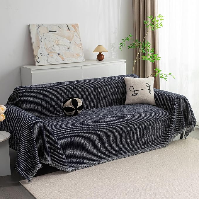 MYSKY HOME Couch Covers for 3 Cushion Couch Sofa, Sectional Couch Cover L Shape by MYSKYHOME